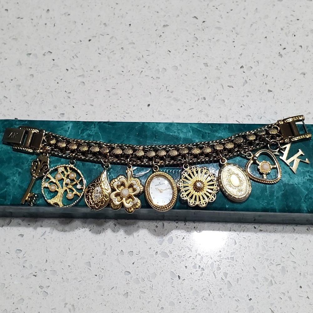 Anne Klein Charm Watch Bracelet L👀K *** READ ***